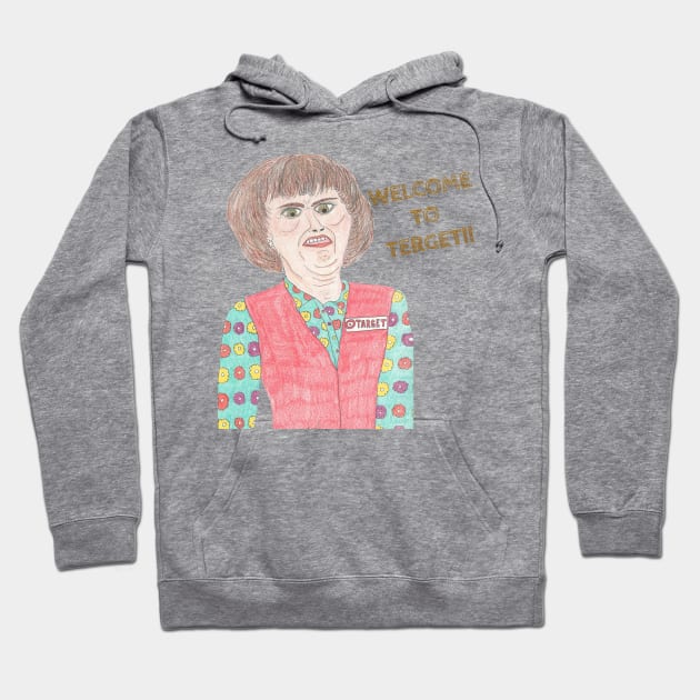 Terget Lady Hoodie by Doodle Dandies